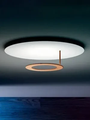 Akce ICONE Vera nástěnné svítidlo 927 Triac Ø50cm bílá/mosaz
