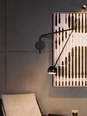 Sezónní Sleva Artemide Ixa L LED nástěnné nastavitelné antracit