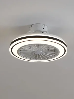 Omezená Nabídka Stropní ventilátor Almeria LED CCT, bílý/černý