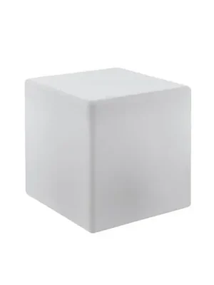 Dokud Zásoby Vydrží Venkovní světlo Bottona cube E27 bílá, 30 x 30 cm