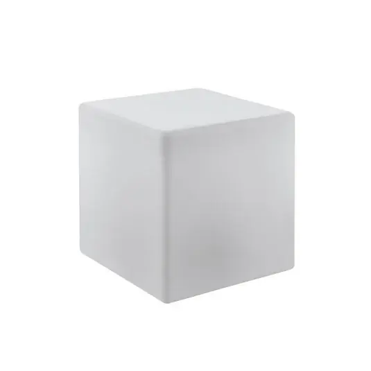 Dokud Zásoby Vydrží Venkovní světlo Bottona cube E27 bílá, 30 x 30 cm