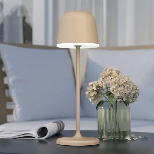 Akční Cena LED stolní lampa Mannera s baterií, písková