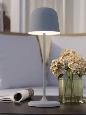LED stolní lampa Mannera s baterií, šedá Horká Nabídka