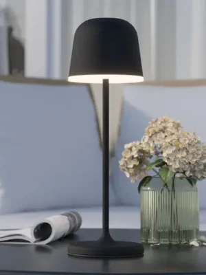 LED stolní lampa Mannera s baterií, černá Top Prodej