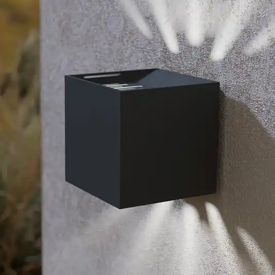 Sleva LED nástěnné svítidlo Calpino 2, černá