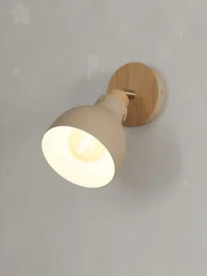 Značkový Nástěnné světlo Arrecife písková/dřevo
