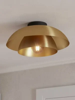 Hit Sezóny Stropní světlo Cenciara, kartáčovaná mosaz