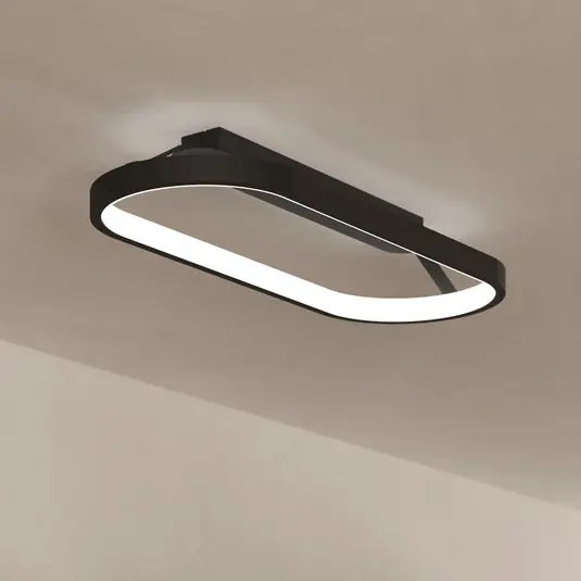 Nízká Cena LED stropní světlo Codriales v černé barvě