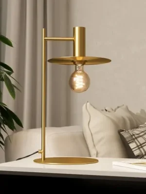 Stolní lampa Escandell z kartáčované mosazi Omezená Nabídka