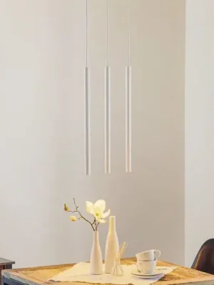 Závěsné světlo Thin, bílé, tříramenné, lineární Bezpečná Platba
