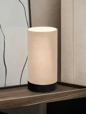 Stolní lampa Feniglia lněné stínidlo přírodní Horká Nabídka
