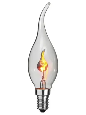 Zlevněný LED větrná svíčka E14 3W s efektem plamene