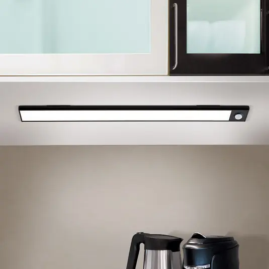 Víkendová Akce Norman LED osvětlení pod skříňku, černé, dobíjecí baterie, senzor, USB