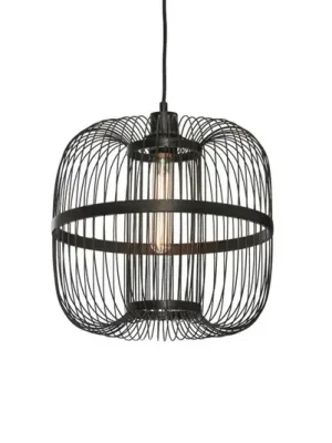 GOOD & MOJO Hokkaido závěsná lampa výška 38 cm černá Expresní Doručení