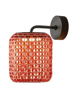 Výhodná Nabídka Venkovní nástěnné svítidlo Bover Nans A LED, červené, Ø 21,6 cm