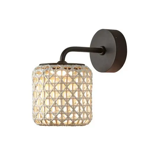Venkovní nástěnné svítidlo Bover Nans A LED, béžová barva, Ø 16,7 cm Pouze Dnes