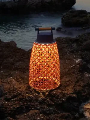 Bover Nans M/41/R akumulátorová stolní lampa pro venkovní použití, červená Vysoce Kvalitní