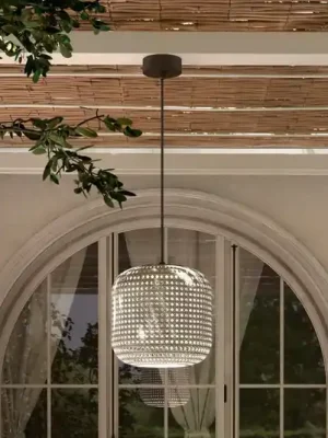 Venkovní závěsné svítidlo Bover Nans S/31 LED, béžová barva Akční Cena