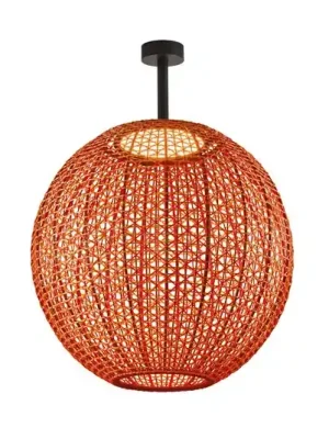 Originální Bover Nans Sphere PF/60 LED venkovní stropní světlo červené barvy