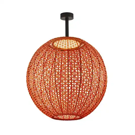 Originální Bover Nans Sphere PF/60 LED venkovní stropní světlo červené barvy