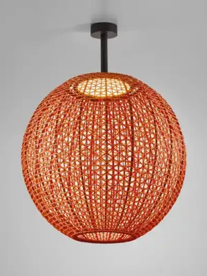Výprodej Bover Nans Sphere PF/80 LED venkovní stropní světlo červené barvy