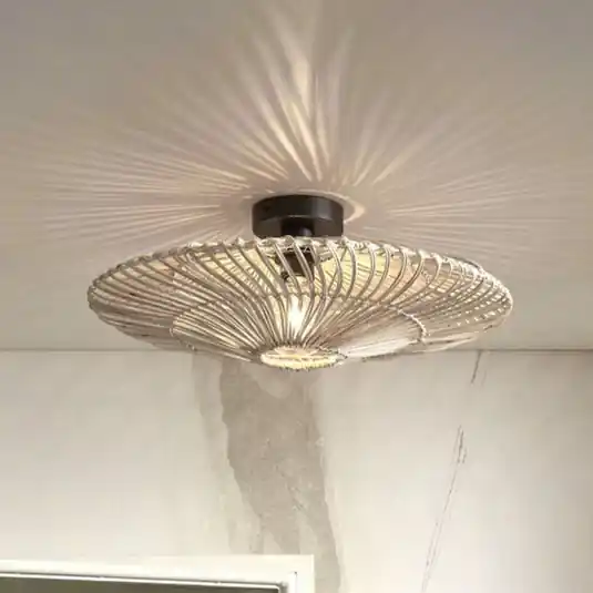 Přímo Od Výrobce GOOD & MOJO Zanzibar stropní světlo, Ø55cm, bílá