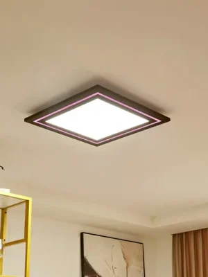 Stropní svítidlo Lucande LED Leicy, nikl 60 cm RGB color flow Akce