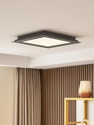Kup Teď Stropní svítidlo Lucande LED Leicy, černé, 44 cm, RGB, CCT