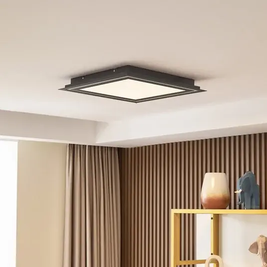 Kup Teď Stropní svítidlo Lucande LED Leicy, černé, 44 cm, RGB, CCT