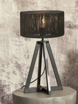Vysoce Kvalitní GOOD & MOJO Iguazu stolní lampa, jehlan, černá