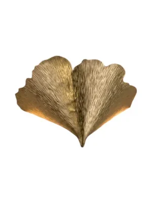 Časově Omezené Nástěnné svítidlo Ginkgo Tre ve zlaté barvě