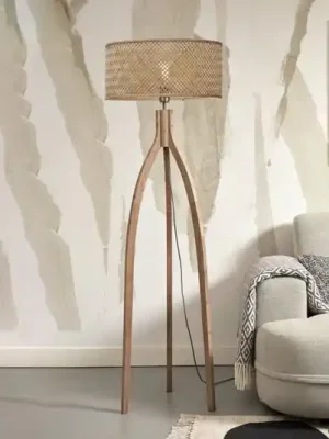 Sezónní Sleva GOOD & MOJO Java stojací lampa třínožka přírodní