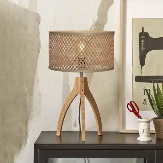 Horká Nabídka GOOD & MOJO Java stolní lampa třínožka přírodní
