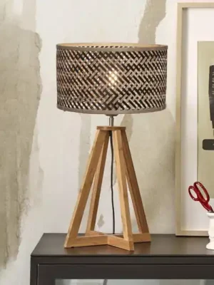 GOOD & MOJO Java stolní lampa přírodní/černá Značkový
