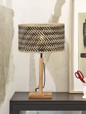 Rychlé Dodání GOOD & MOJO Java stolní lampa, přírodní/černá