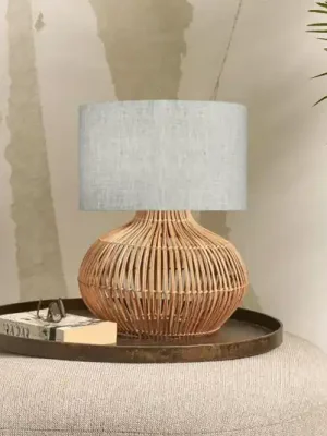 Top Prodej GOOD & MOJO Stolní lampa Kalahari 32cm světlé plátno