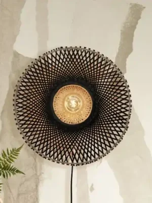GOOD & MOJO Kalimantan nástěnná, černá/přírodní, Ø 44cm Nejlepší Cena