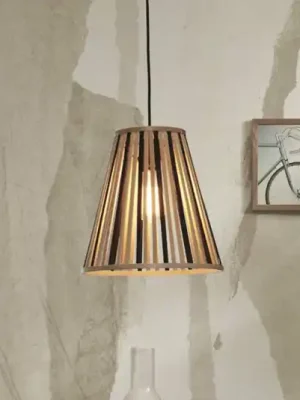 GOOD & MOJO Merapi kyvadlový kužel 30 cm přírodní/černý Nízká Cena