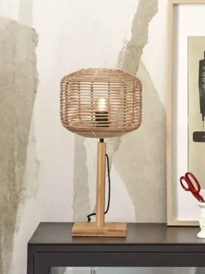 GOOD & MOJO Tanami stolní lampa, 40 cm, přírodní Aktuální
