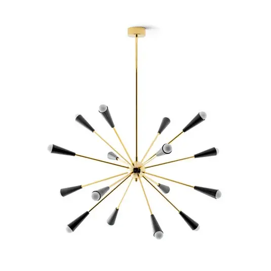 Stilnovo Sputnik LED závěsné světlo, zlatá/černá Zlevněný