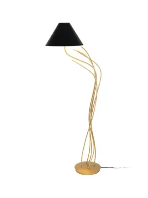 Akční Cena Stojací lampa Ischia, jeden zdroj, černá/zlatá