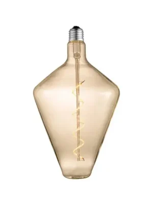 Cenový Hit LED žárovka Lucande, E27, Ø15cm, 4W, 2700K, jantarová