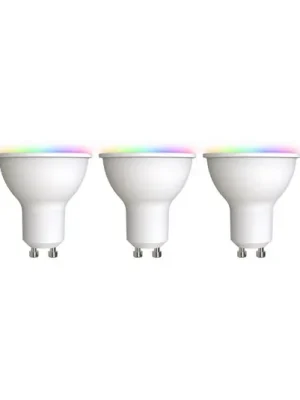 LUUMR Smart LED GU10 plast 4,7W RGBW CCT Tuya opál sada 3 ks Aktuální