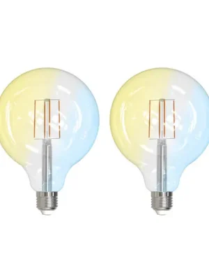 Nejprodávanější LUUMR Smart LED E27 G125 7W ZigBee Tuya Philips Hue sada 2 ks