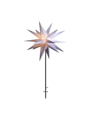Omezená Nabídka Sterntaler LED hvězda IP44 stojan Ø 100 cm bílá