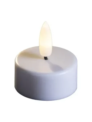 Hit Sezóny STERNTALER LED čajová svíčka, bílá, Ø 3,7 cm, baterie, sada 4 ks