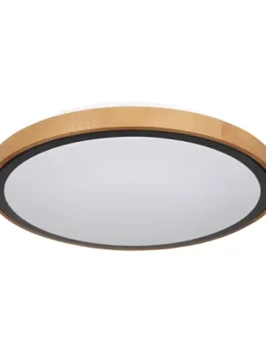 Stropní svítidlo Bruno LED s dřevěným rámem CCT Ø 44 cm Akční Nabídka