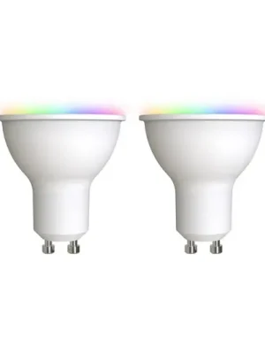 LUUMR Smart LED GU10 plast 4,7W RGBW CCT Tuya opál sada 2 ks Časově Omezené