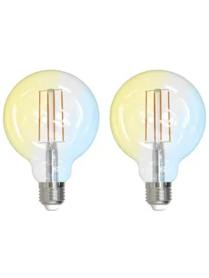 LUUMR Smart LED E27 G95 7W ZigBee Tuya Philips Hue sada 2 ks Výprodej