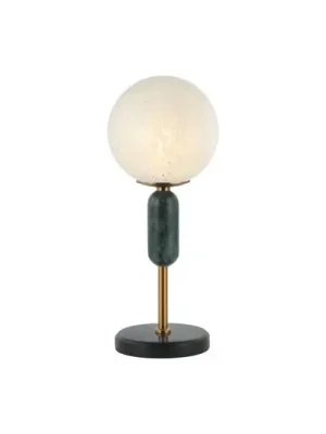 Stolní lampa Polly stínidlo ze skla, mramor Cenový Hit